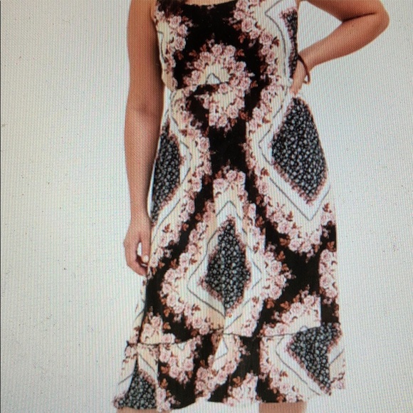 TORRID NWT scarf print challis midi dress size 2x - Picture 3 of 10